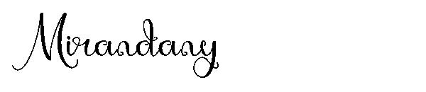 Mirandany字体