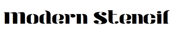 Modern Stencil字体