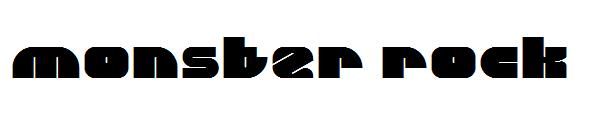 monster rock字体