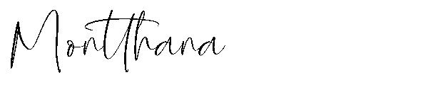 Montthana字体