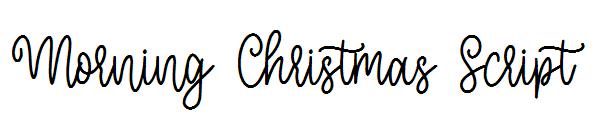 Morning Christmas Script字体