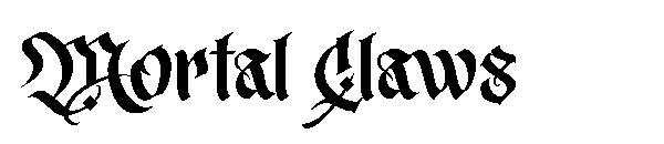 Mortal Claws字体