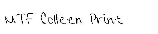 MTF Colleen Print字体