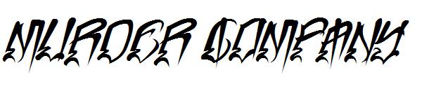 Murder字体 Company字体