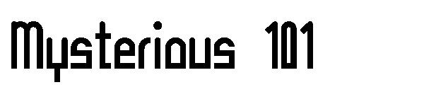 Mysterious 101字体