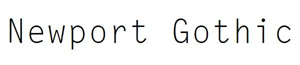Newport Gothic字体