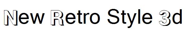 New Retro Style 3d字体
