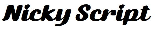 Nicky Script字体