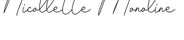 Nicollette Monoline字体