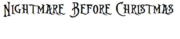 Nightmare Before Christmas字体