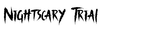 Nightscary Trial字体
