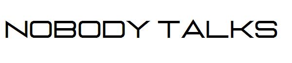 Nobody Talks字体