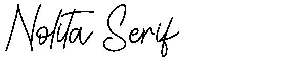 Nolita Serif字体