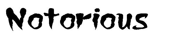 Notorious字体