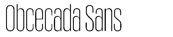 Obcecada Sans字体