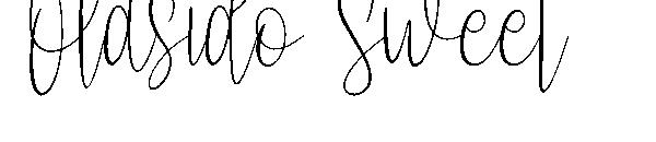 Olasido Sweet字体