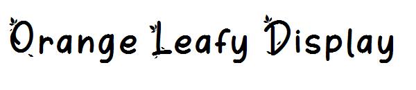 Orange Leafy Display字体