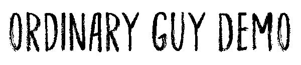 Ordinary Guy DEMO字体