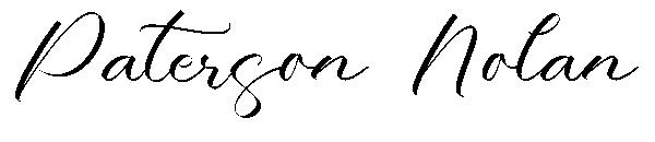Paterson Nolan字体
