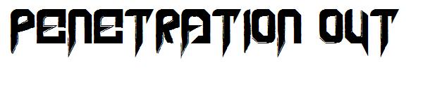 Penetration Out字体