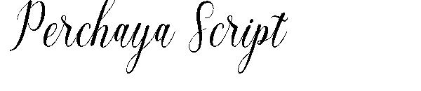 Perchaya Script字体