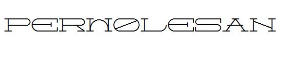 Perwolesan字体