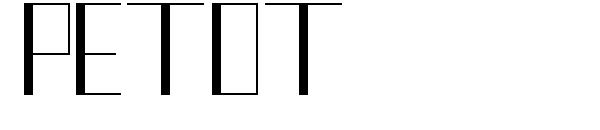 Petot字体
