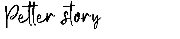 Petter story字体