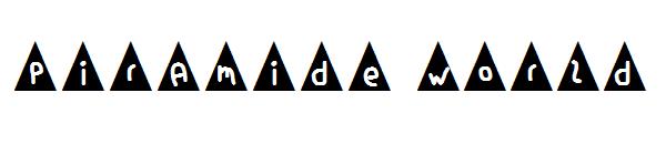 piramide world字体