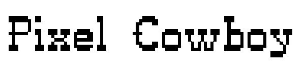 Pixel Cowboy字体