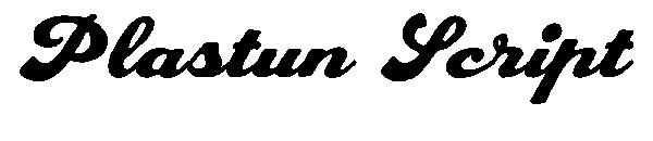 Plastun Script字体