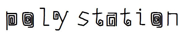 poly station字体