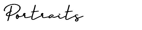 Portraits字体