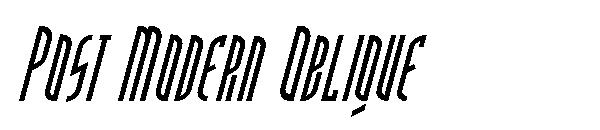 Post Modern Oblique字体