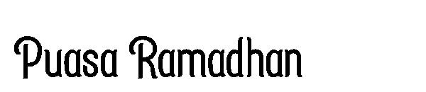 Puasa Ramadhan字体