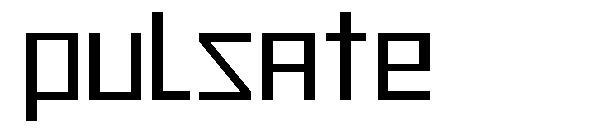Pulsate字体