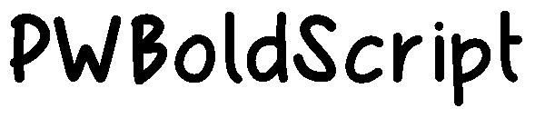 PWBoldScript字体