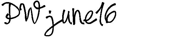 PWjune16字体