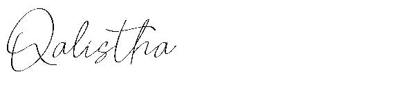 Qalistha字体