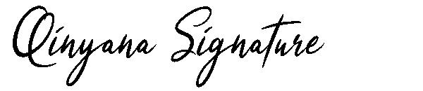 Qinyana Signature字体