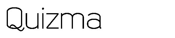 Quizma字体