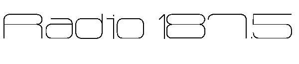Radio 187.5字体