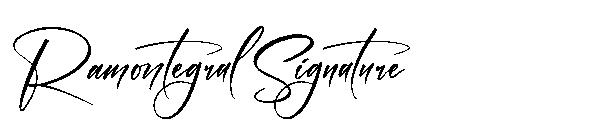 Ramontegral Signature字体