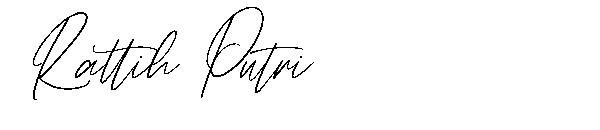 Rattih Putri字体