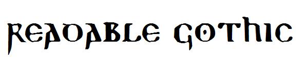 Readable Gothic字体