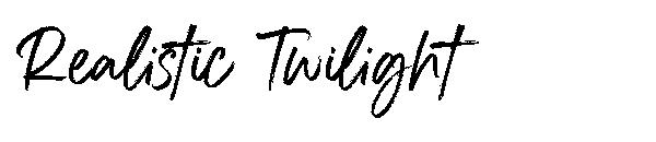 Realistic Twilight字体