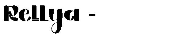 Rellya -字体