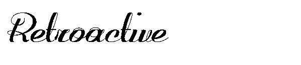Retroactive字体
