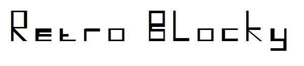 Retro Blocky字体
