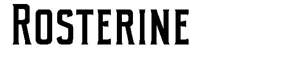 Rosterine字体